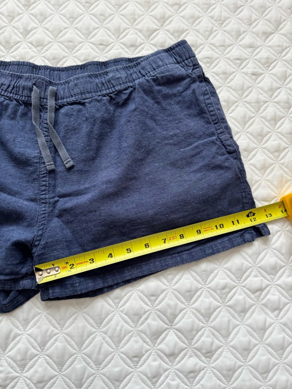 Patagonia Island Hemp Baggies Shorts 3" Pull On Woven Navy Blue Size Large - Picture 4 of 14